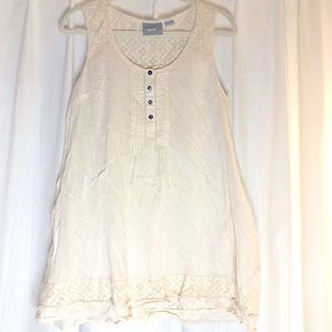ANTHROPOLOGIE TOP size 12 ivory